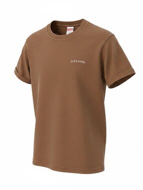 Used! Men's Supreme Small Box Logo Brown Graphic T-Shirt Streetwear Size Small